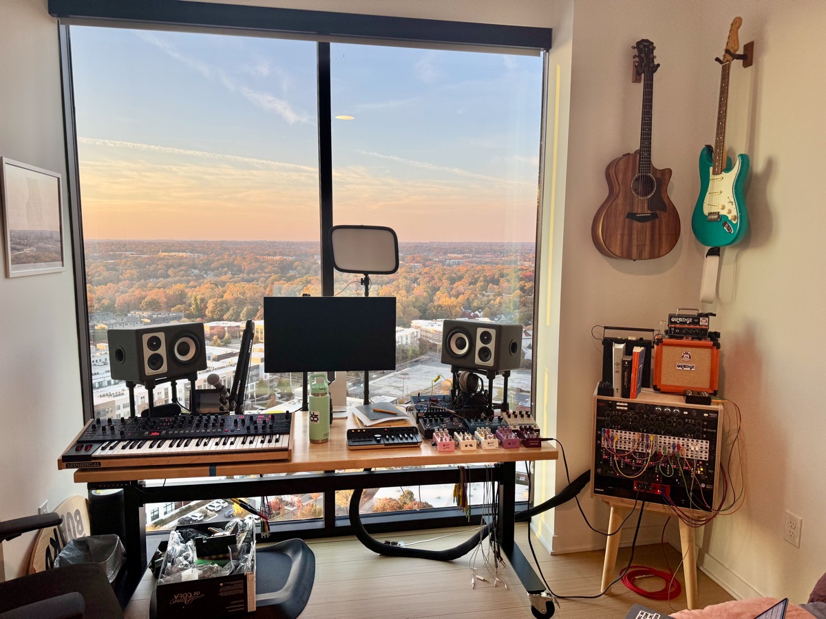 The recording studio